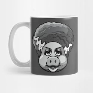 The Bride of Froggen-Schwein B&W Mug